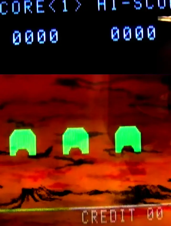 Space Invaders scan lines