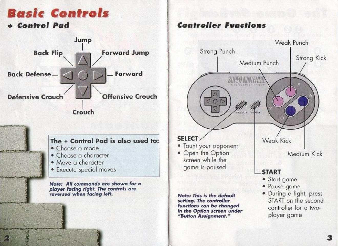 Super Street Fighter II manual Page 4