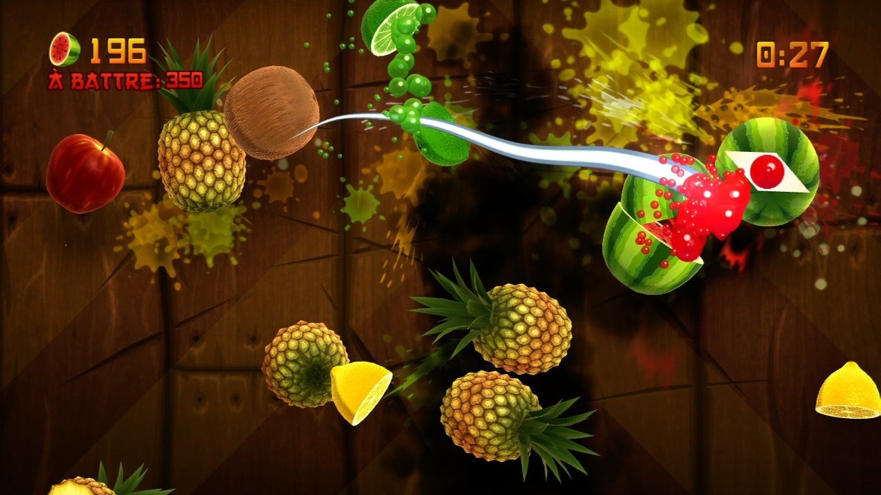 Fruit Ninja' slices and dices the Kinect competition