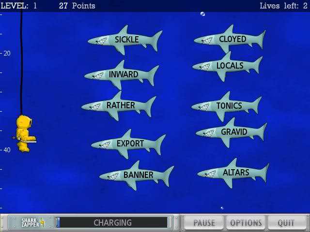 typer shark free online game popcap