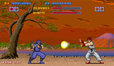 Street Fighter 1 (1987) - Complete Gameplay 